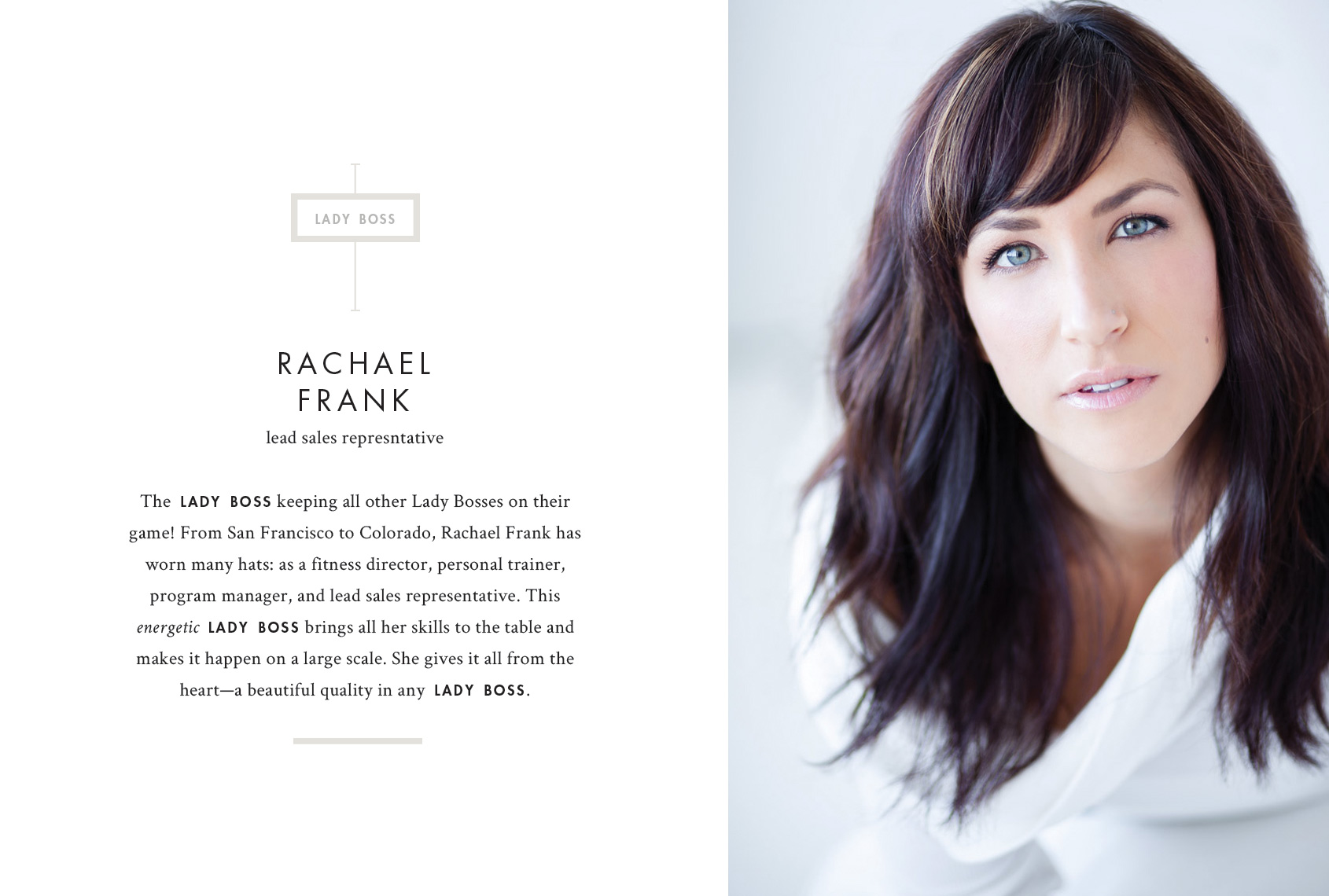 Print - Rachael Frank, Lead Sales Representative