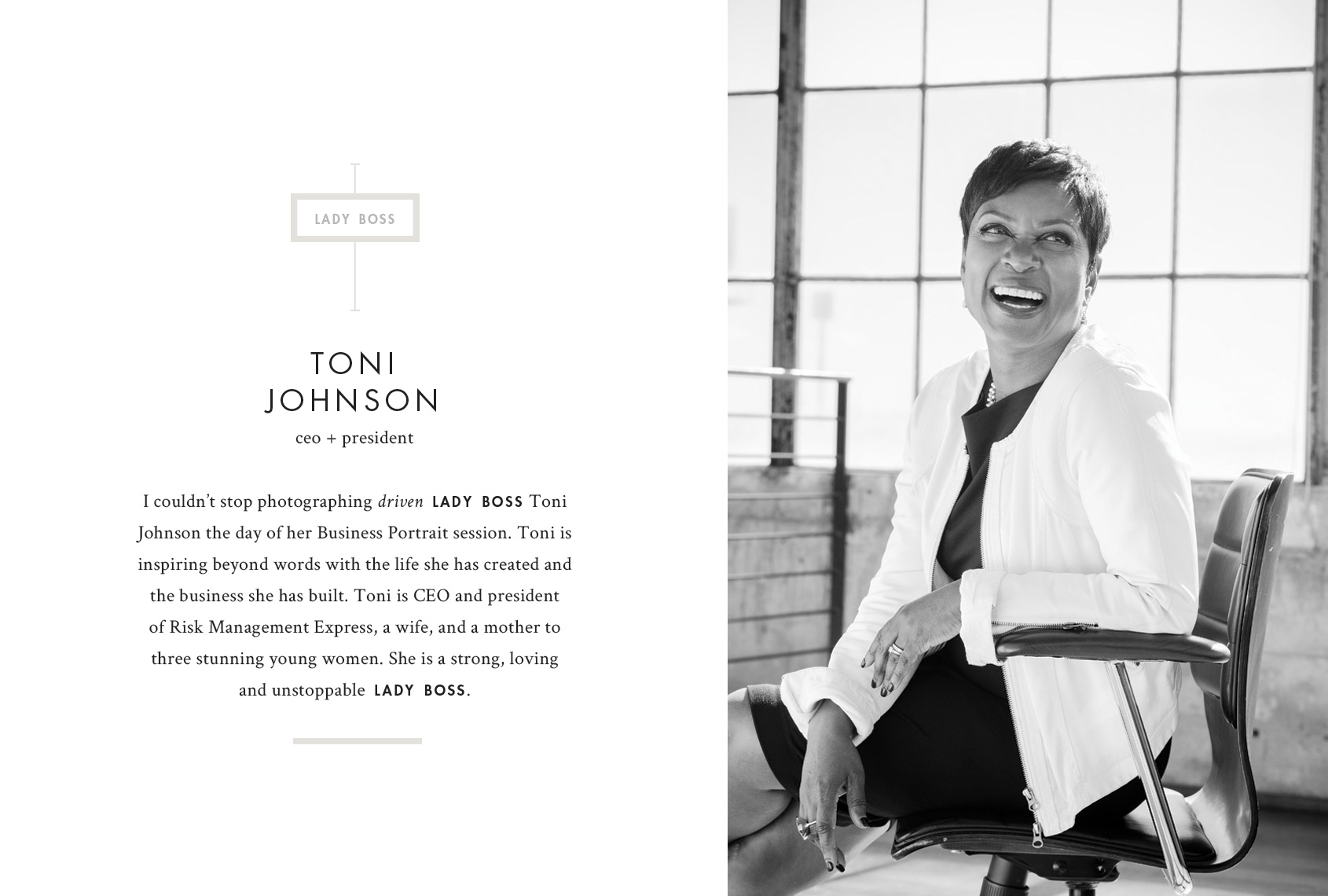 Print - Toni Johnson, CEO + President